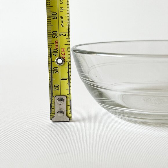 Duralex France Clear Tempered Glass Prep/Snack Bowl Set Of 4 - Picture 5 of 6